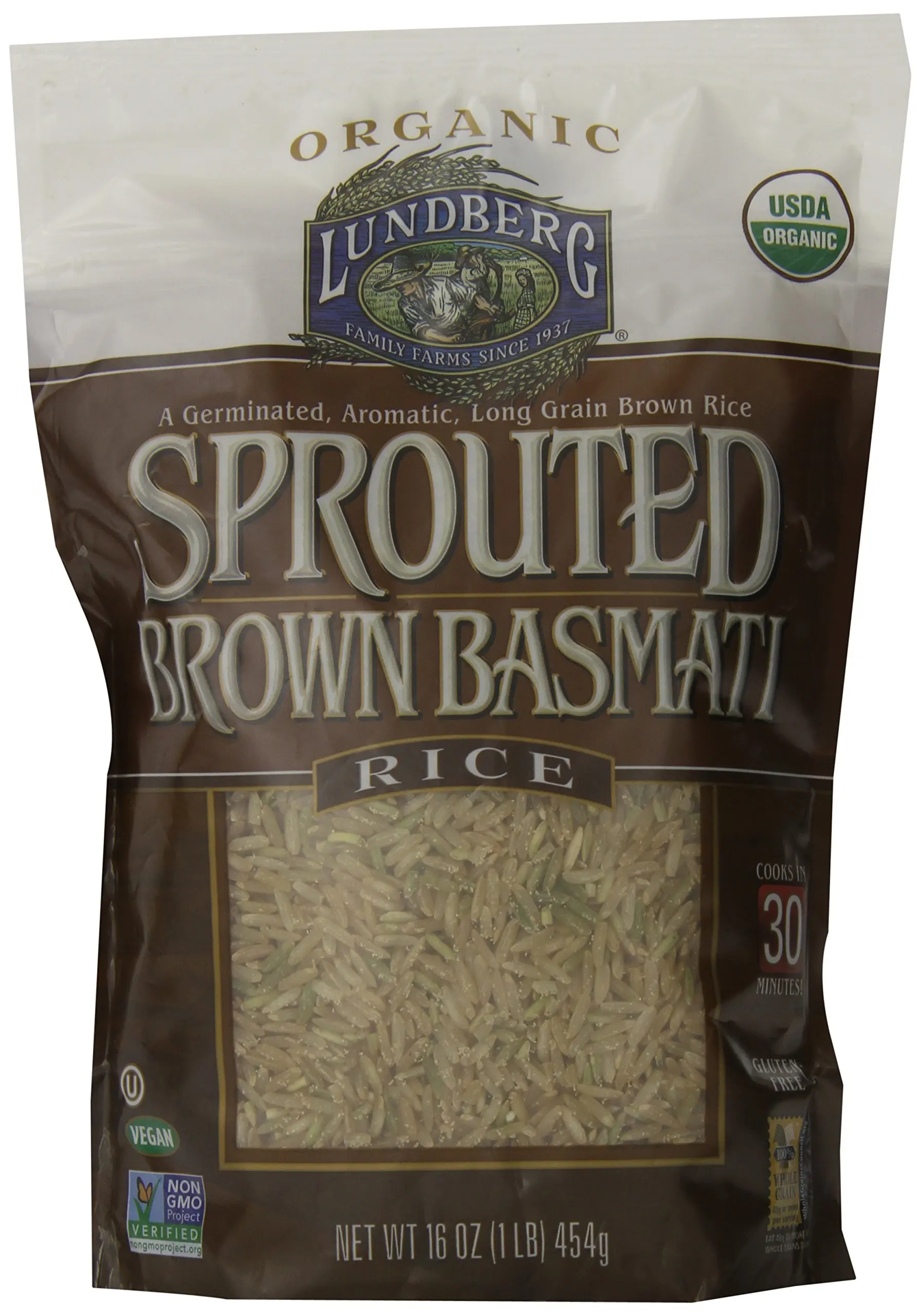 Buy Lundberg Family Farms Sprouted Brown Basmati Rice 16 ...