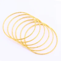 

JH Thin Trendy Gold Plated 18K Girl's Bangle Hot Sale Item Jewelry For Gift