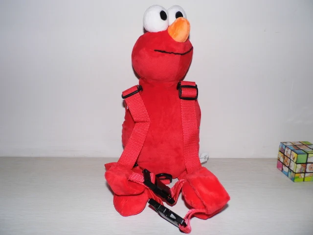 Promotion Red Elmo Harness buddy Goldbug s Harness Buddy Back Packs Plush Toy Backpack Baby Harness
