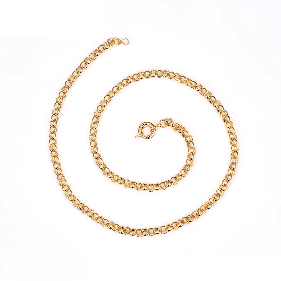 

43859 xuping top grade silk thread brass chains necklace gold filled jewelry with promotion price