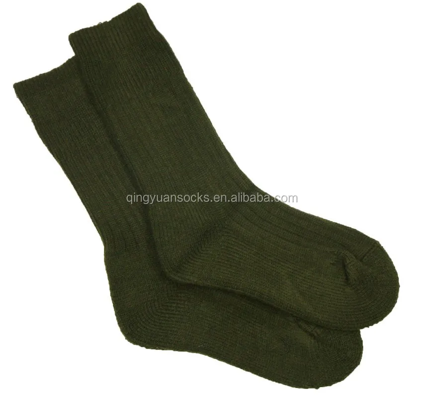 Custom Winter Men Army Cushioned Military Socks Buy Military Green
