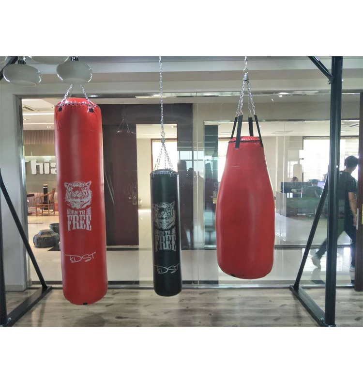 Club Fitness Gym Equipment Wholesale Bag Heavy Hanging Kick Boxing Body Punching Bag With Chains