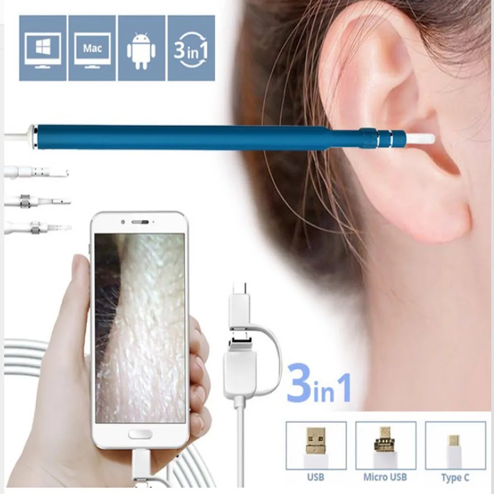 Newest Launch Wifi Ear Cleaning Tool Wireless Ear Cleaning Endoscope Hd