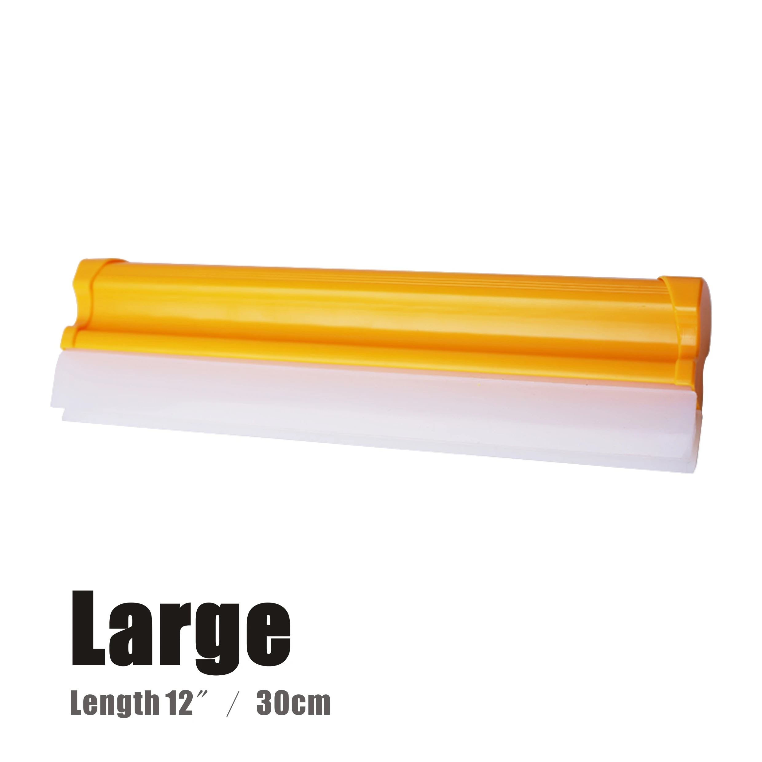 

12" New Dual Soft Silicone Blade All Purpose Yellow Squeegee for Shower Window Car Glass Windshield Cleaning Kits