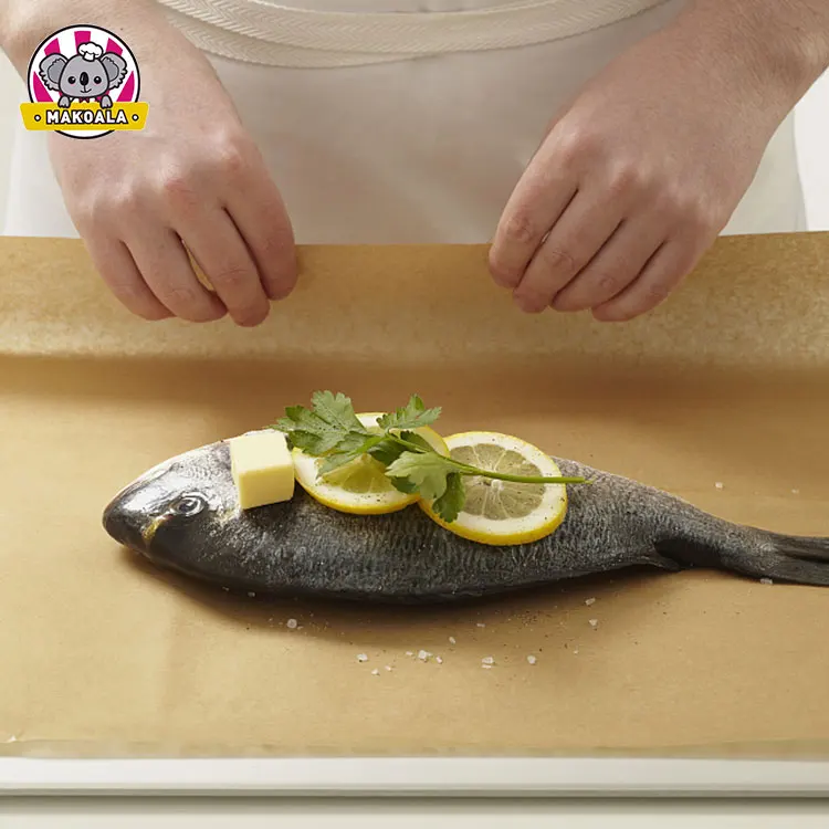 
Customized unbleached parchment paper baking sheet or roll 