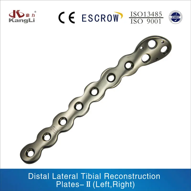 Orthopaedic Bone Plates For Distal Lateral Tibial Reconstruction Plates