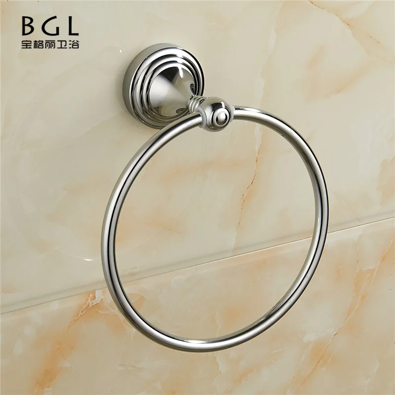 
22132 Bathroom Accessories Brass Chrome Round Towel Ring 