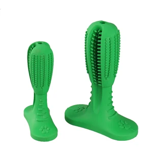 Image of Natural Rubber Non-Toxic Dog Pet Chew Toys Dog Toothbrush Stick