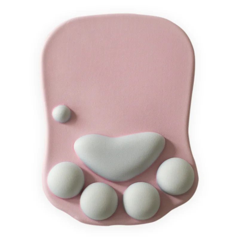 

Cat Paw Mouse Pad With Wrist Support Soft Silicone Wrist Rests Wrist Cushion Computer Mouse Mat