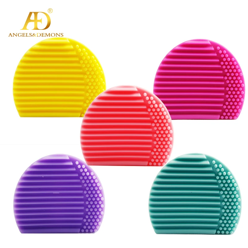 

Wholesale Colorful Mini Makeup Silicone Cleaning Brush Tool