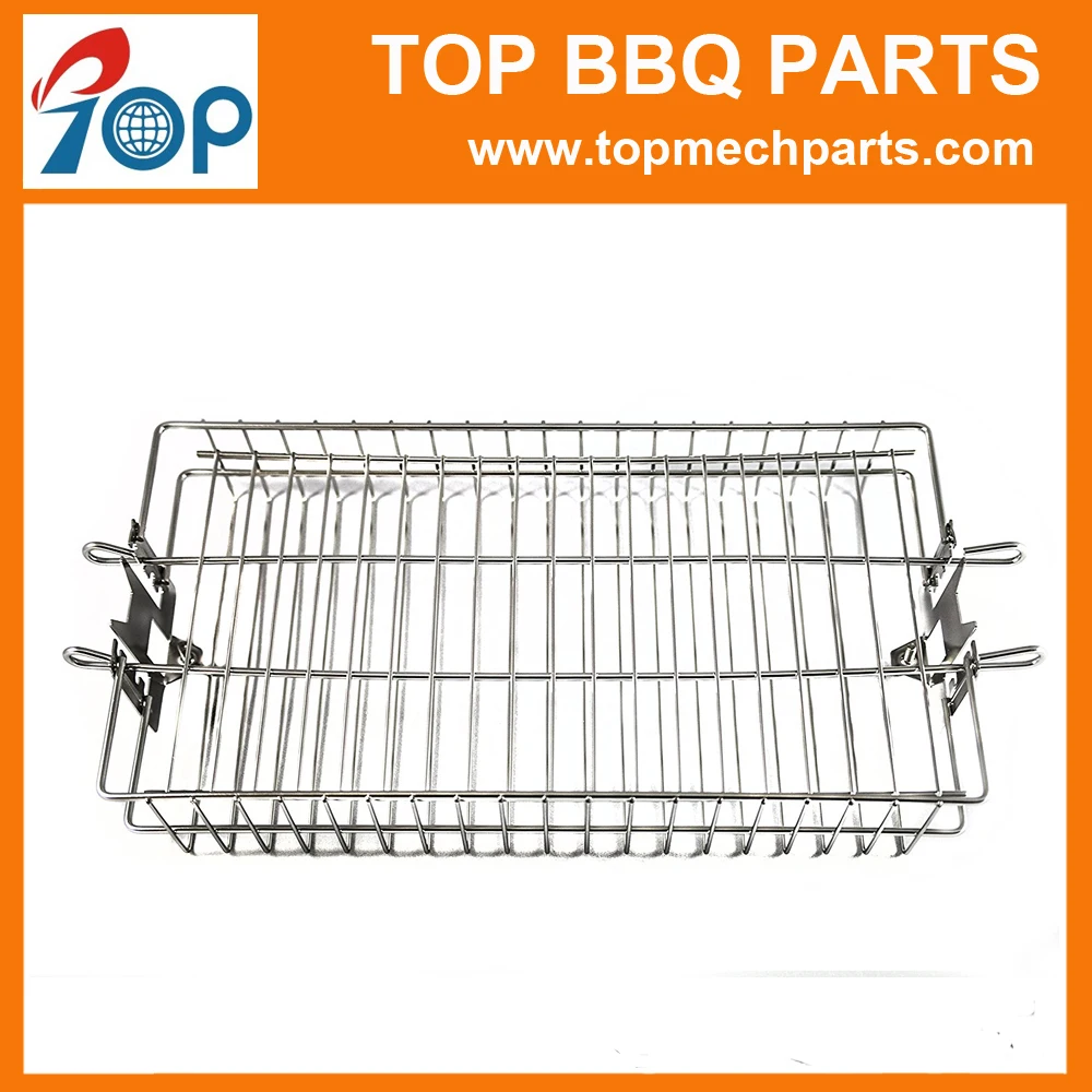 Chrome Plating Steel Flat Spit Rotisserie Grill Basket Buy Rotisserie