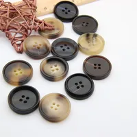 

KEYIDI Imitated horn mix color plastic resin clothes button for coat