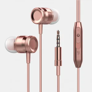 Metal Wired Ear Sport Earphones