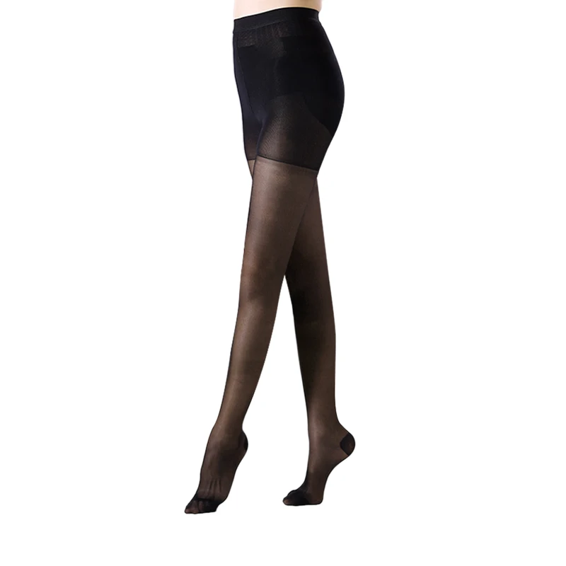 

S-SHAPER Compression See Through Varicose Veins Tights, Black nude brown