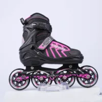 

Richest OEM experience adjustable professional roller skates patine big 4 wheels 3 inline skates