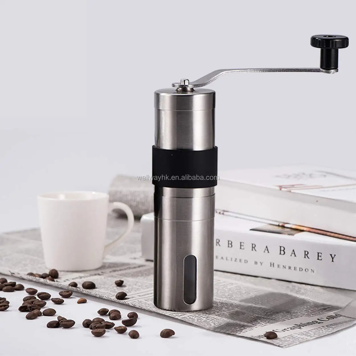 Handground Precision Manual Coffee Grinder - Conical Ceramic Burr Mill With Adjustable Grind Settings