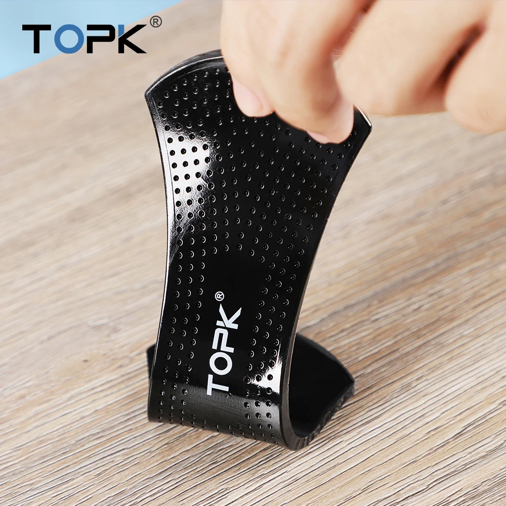 TOPK  Rectangle Reusable Strong Adsorption Wall Desk Sticker Mobile Stand