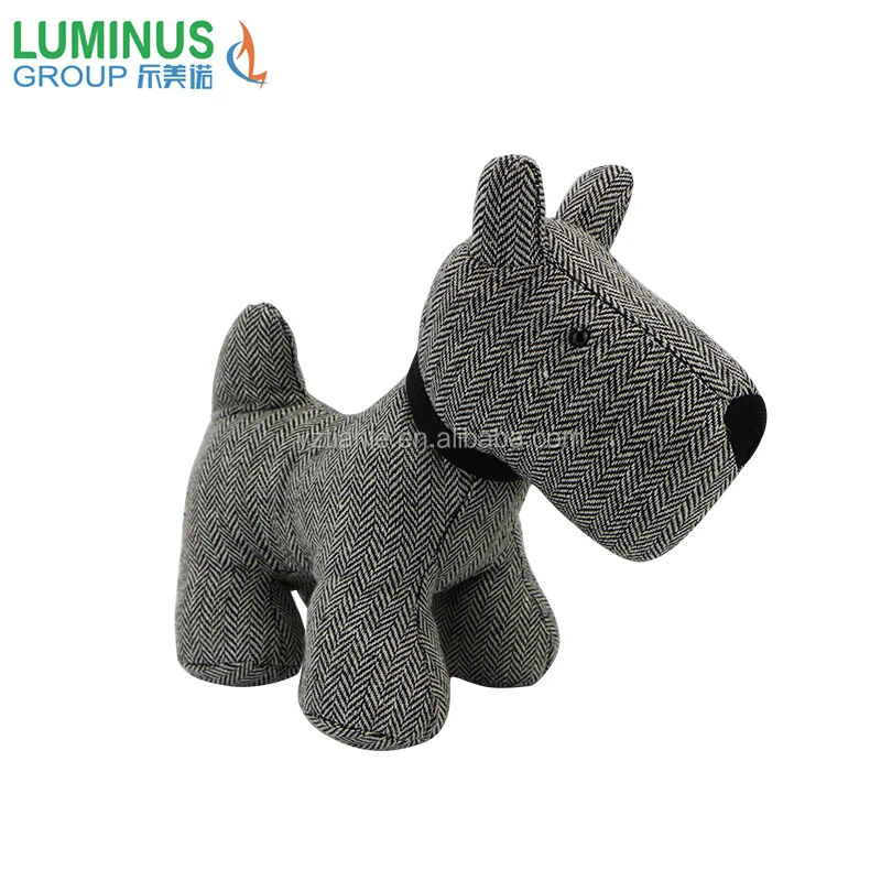 grey dog stuffed animal