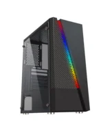 

L17 2019 New Design atx mid tower custom branded cpu case with RGB Strip Lights /cheap atx computer case for Gaming