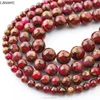Rose & Gold Natural Stone Cloisonne Round Agate Loose Beads