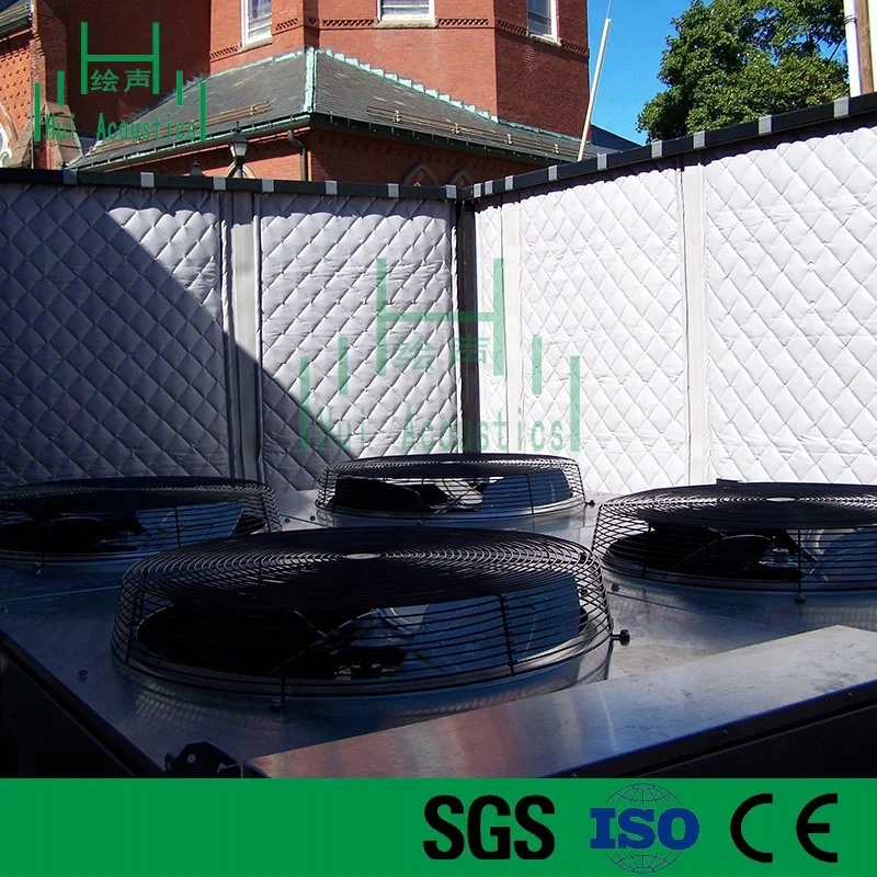 
Outdoor Acoustic Panel on Construction Hoarding Fence Sound Proof Cover Blender Noise 