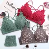 Women Lace Crochet Everyday Perspective Lingerie Bra Skinny Sexy Floral Bralette Wire Free Active Vra Underwear Bielizna Damska