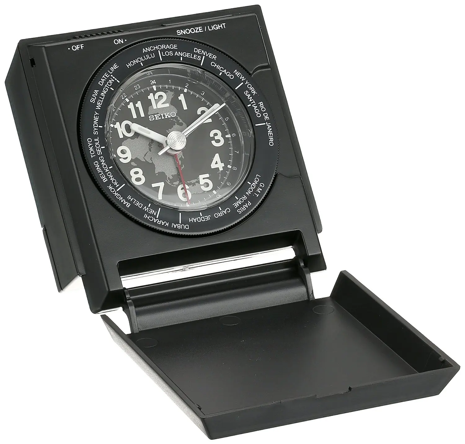 Buy Seiko QHE116KLH Travel Alarm Japanese Quartz Alarm Clock in Cheap