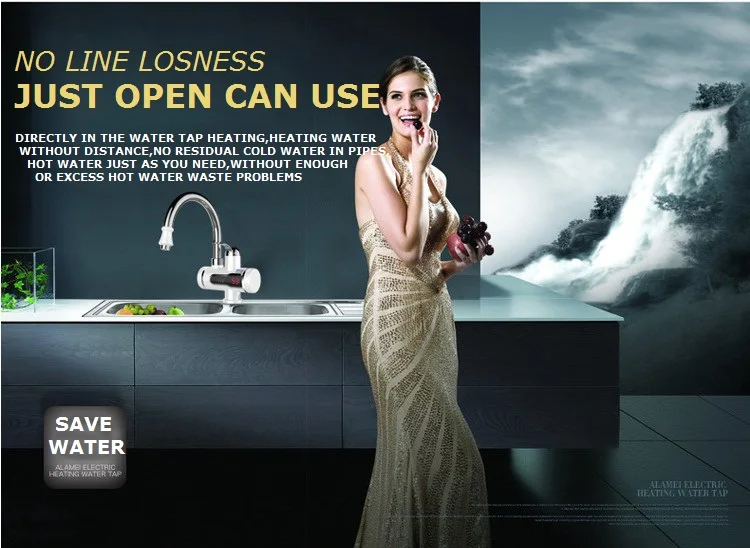 electric shower instant water heater tap