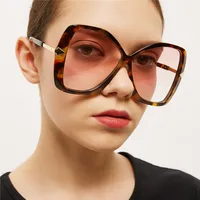 

HBK 2019 Cateye oversized sunglasses women vintage fashion butterfly eye glasses K32816