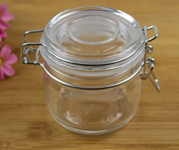 200ml Sealable Glass Jar,Hermetically Sealed Jar,Latch Lid Glass Jars