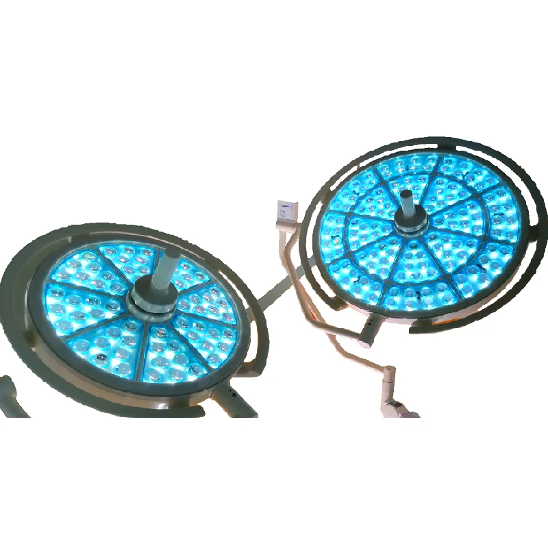 Veterinary clinic ceiling type double head LED operation lamp