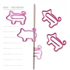 Joyci Rose Red Pig Paper Clips Creative Bookmark Volume Tail Cute Pig Set of 30 Message Clip