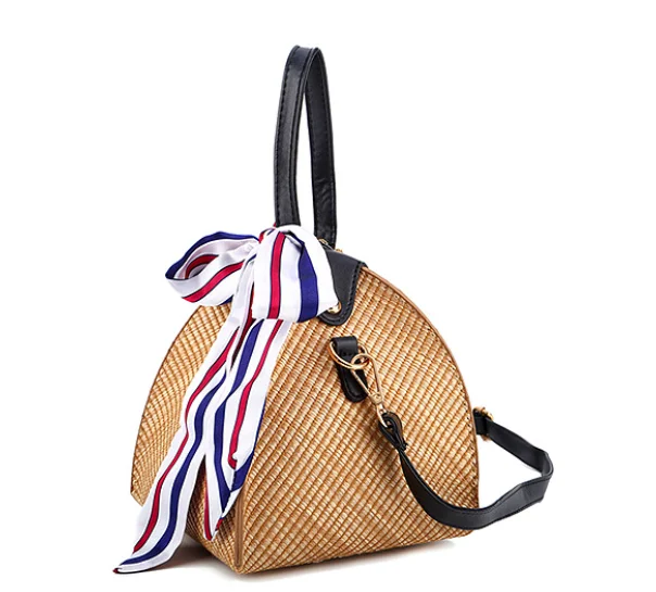 

Triangle Scarves Straw Bags for Women Designer Handbags Bohemian Small Lady Shoulder Bag Summer Beach Women's Crossbody Bags, As pictures
