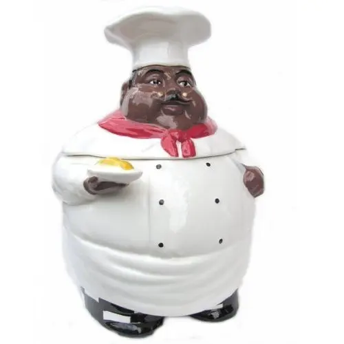 Bistro Fat Chef Canister Set Ceramic Kitchen Decor 88901 By Ack Spoon Rests Kitchen Accessories Urbytus Com