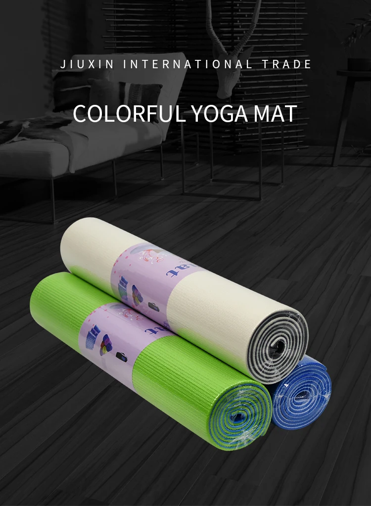 High Density eco friendly pvc double layer yoga mat