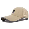 Summer Quick Dry Outdoor Baseball Cap at With Rubber Patch Lightweight Breathought Trucker Mesh Hat