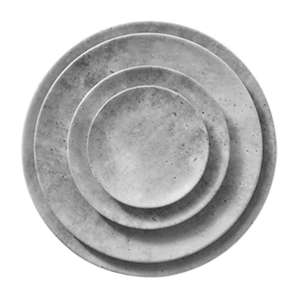 

Wholesale Grey Ceramic Dinner Plate For Restaurant