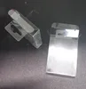 Custom clear transparent PVC plastic box with hang tab