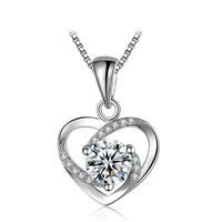 

girlfriend heart pendant necklace Mini for Women Crystal Diamond Love Chokers