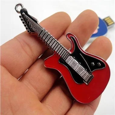 

Cute Plastic Guitar USB Flash Drive 4GB 8GB 16GB 32GB USB2.0 USB3.0 Pendrive Custom Gift For Kids