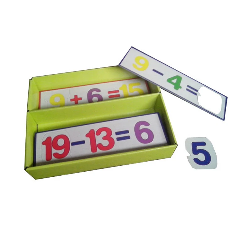Paper Match Number Learning Educational Math Teaching Puzzles Games For