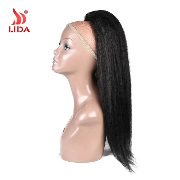 
Lida long kinky straight extensions Ponytail Synthetic 18-24