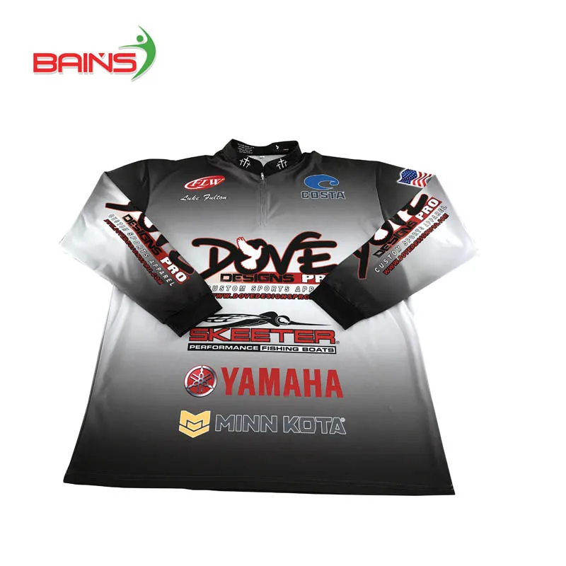 

New material uv protection custom design your own fishing jersey, Customized color