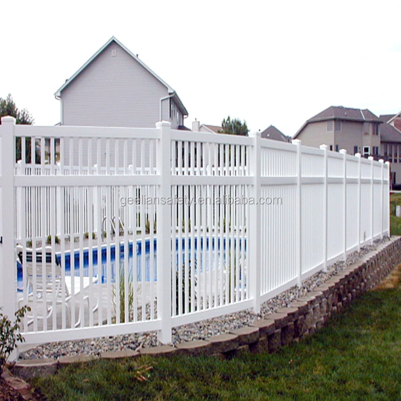Easily Assembled White Plastic Pvc Vinyl Picket Event Temporary Fence