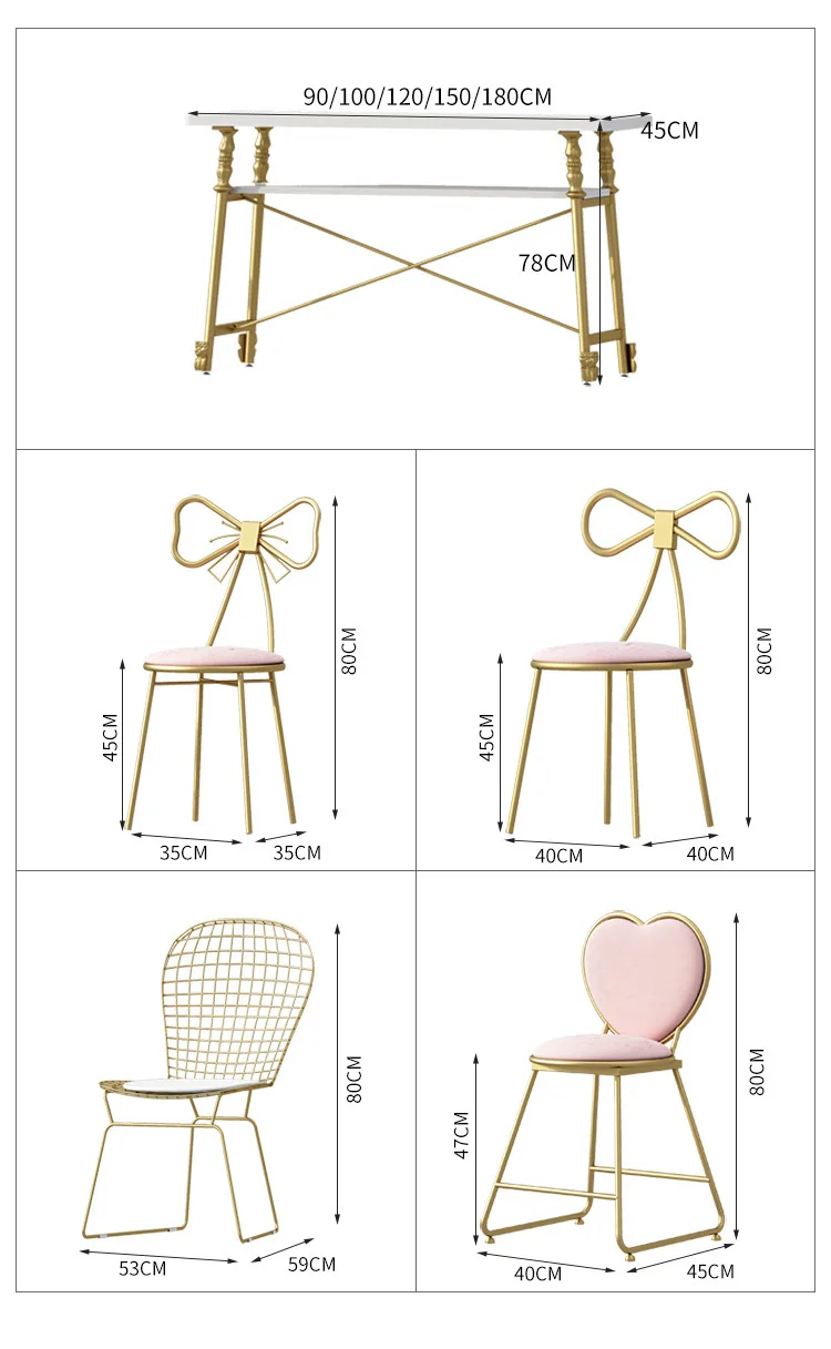 nail chair single double table and chair