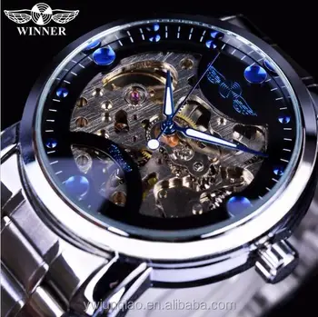 men's winner skeleton watches