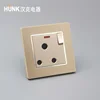 Good Service Quality Assurance Golden 10A Aluminum panel material Wall Electric 15A air conditioning socket