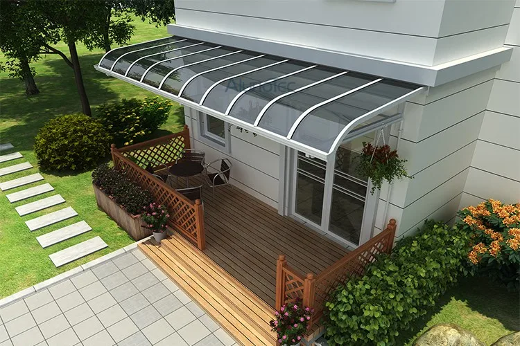 Aluminum Structure With Polycarbonate Sheet Balcony Patio Cover - Buy ...