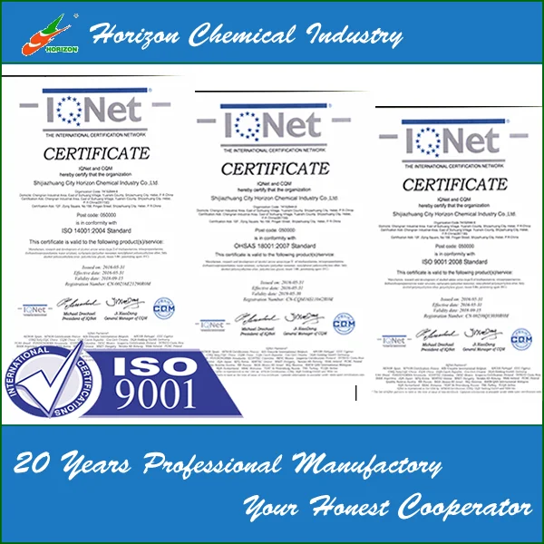 Horizon ISO Certificates
