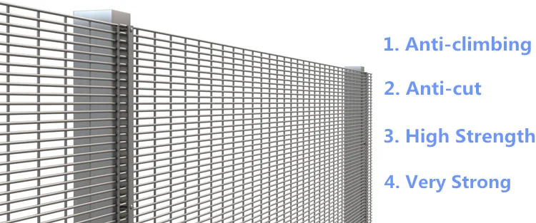 High Security Anti-climbing Fencing/358 Welded Wire Mesh Fence Price